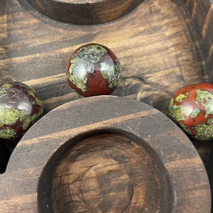 Dragon Blood Jasper Crystal Mini Spheres, Crystal Sphere, Crystal Ball, Crystal Mini Sphere, Crystal Healing, Metaphysical Healing, Crystal