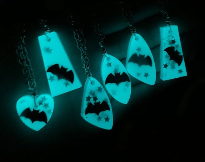 Glow In The Dark Bat Necklace