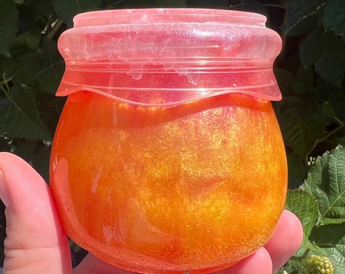 Orange & Pink Resin Stash Jar