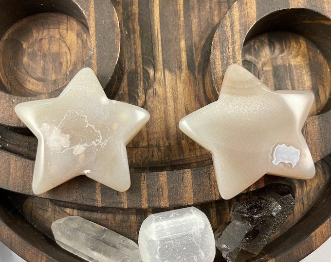 Flower Agate Crystal Star