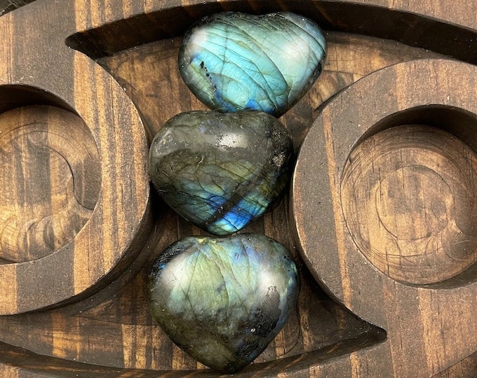 Labradorite Crystal Heart