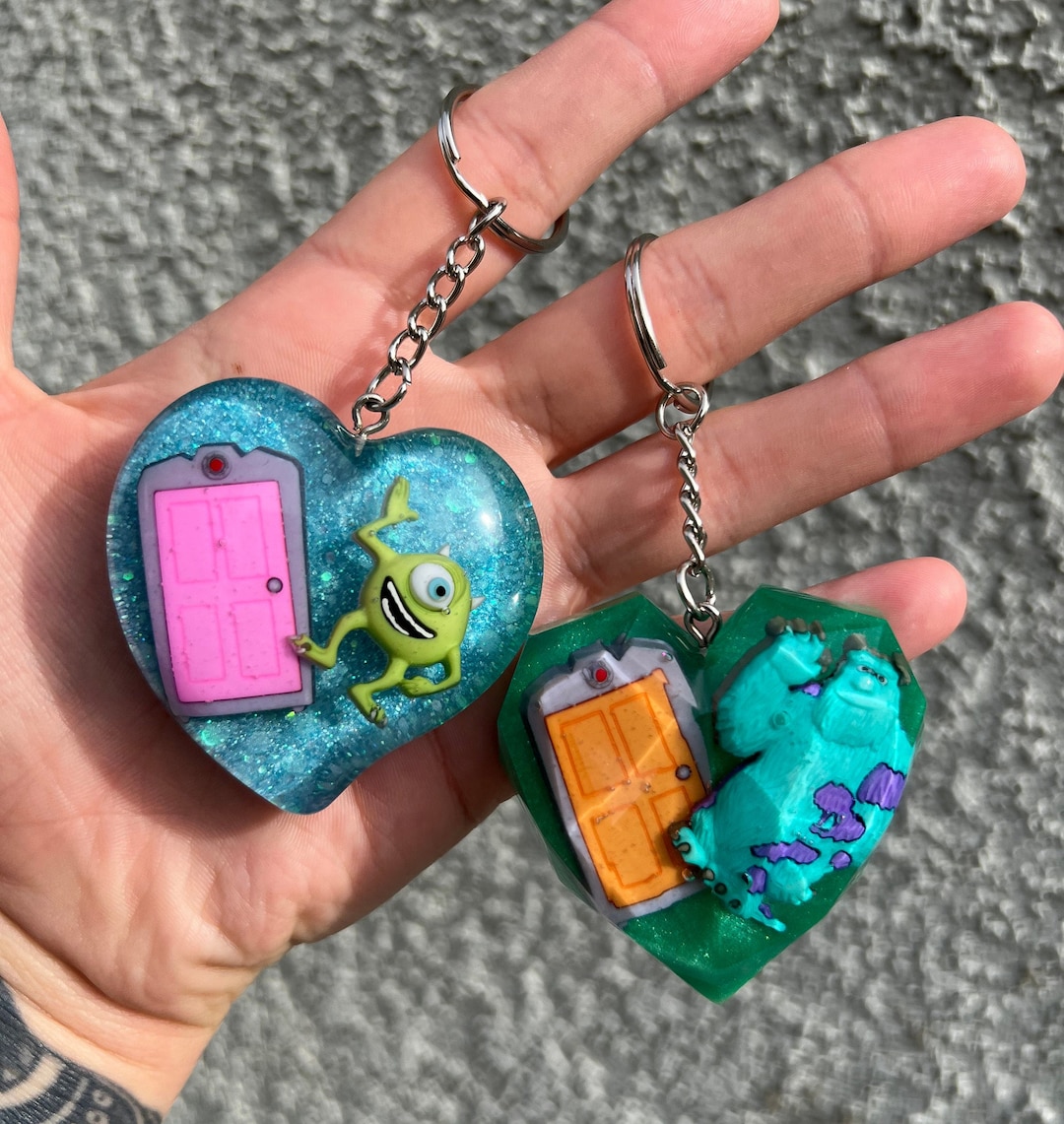 Monsters Inc. Resin Keychains Keychain Resin Handmade Gift Etsy