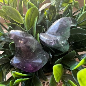 Fluorite Witch Hat, Witch, Witch Hat, Fluorite, Fluorite Crystal, Carved Crystal, Halloween, Spooky, Decor, Metaphysical Crystal, Home Decor