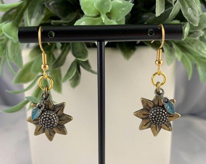 Sunflower Dangle Earrings