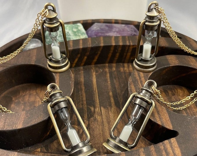 Hour Glass Lamp Necklace