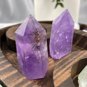 Amethyst Crystal Tower, Metaphysical Crystal, Metaphysical, Crystal, Amethyst, Amethyst Crystal, Crystal Wand, Crystal Point,Healing Crystal