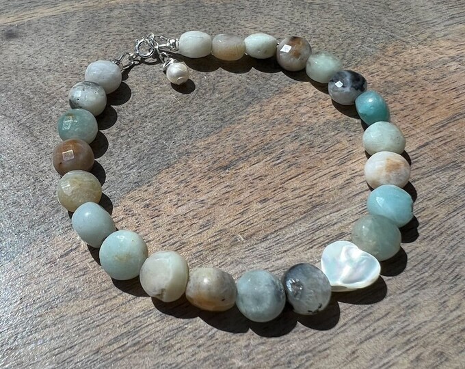 Amazonite Sterling Silver Bracelet