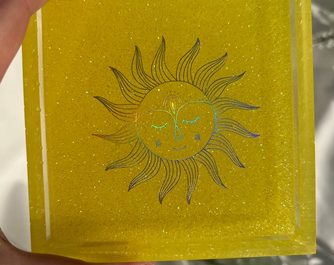 Yellow Sun Ring Dish / Jewelry Dish