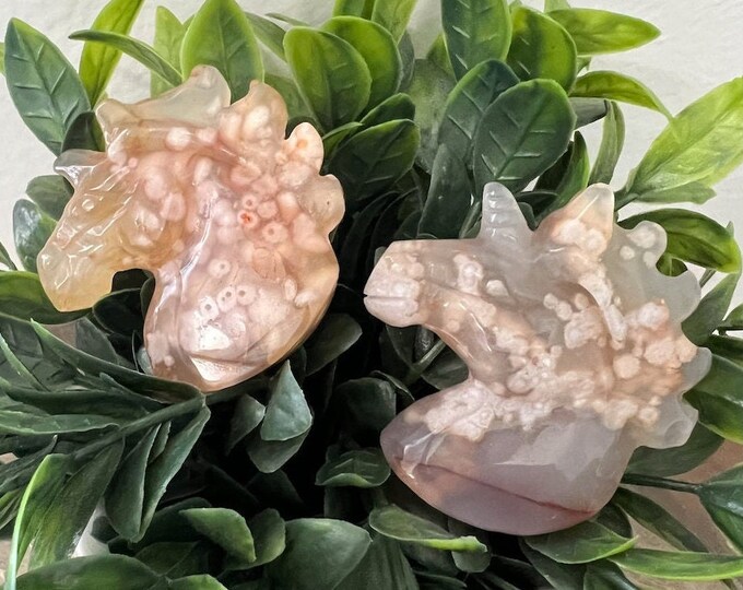 Flower Agate Unicorn