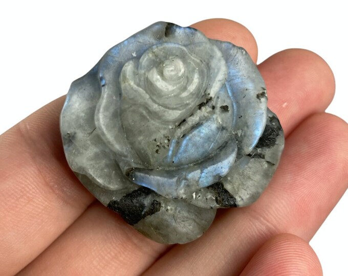 Labradorite Crystal Rose