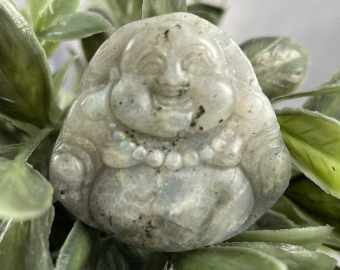 Labradorite Buddha Carved Crystal