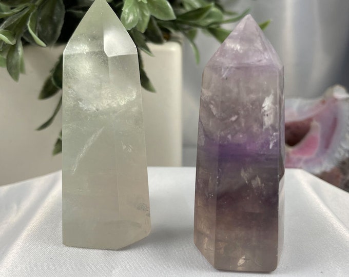 Natural Fluorite Crystal Tower