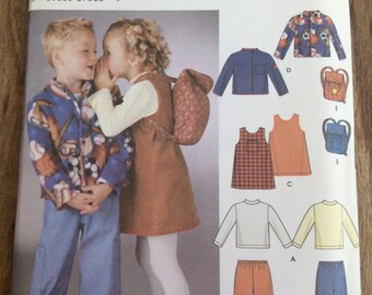 uncut Pants Simplicity 2572 Babie/'s Jumper Hoodie or Vest by In K Designs in sizes XXS-L Skirt