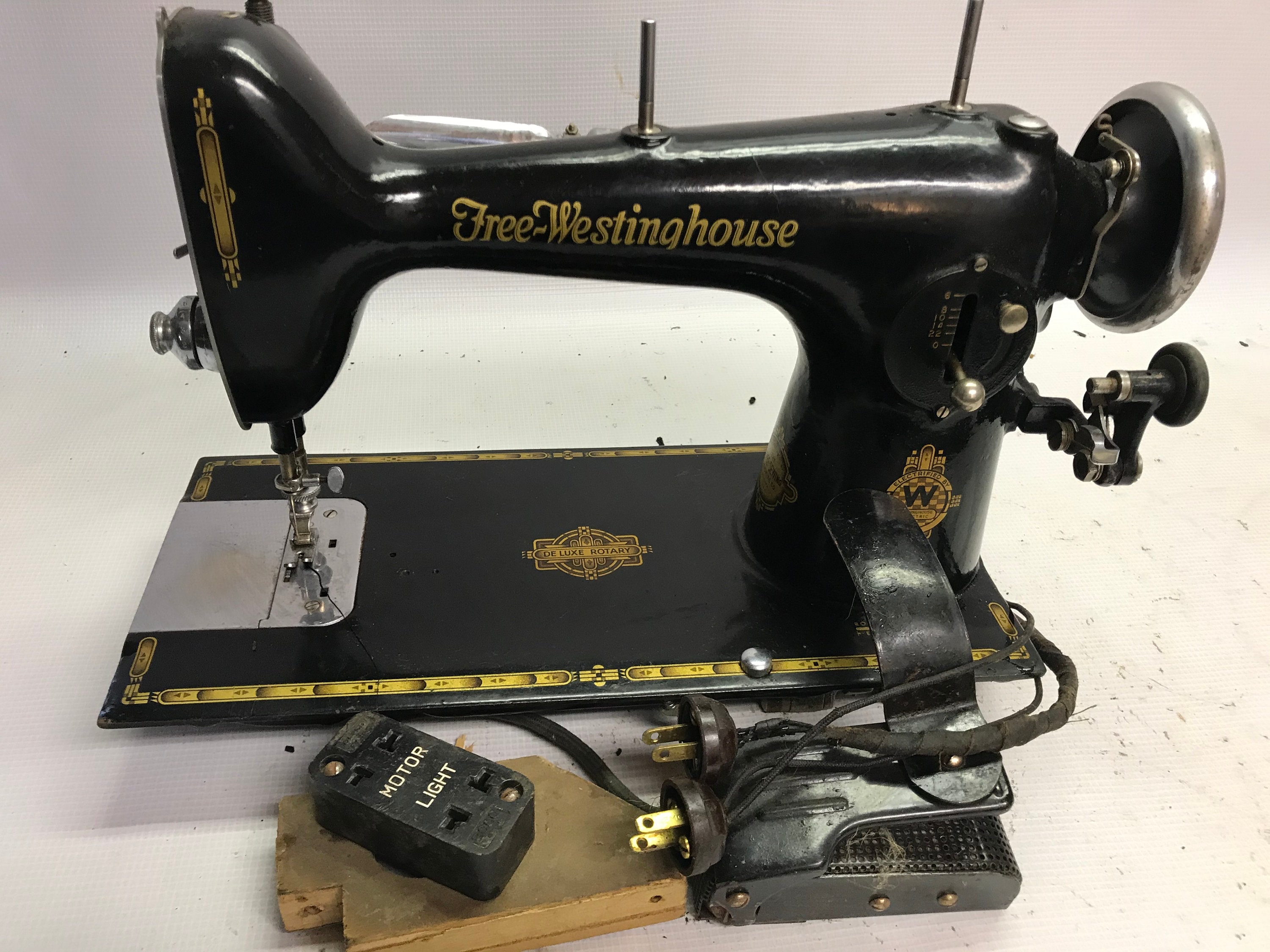 Antique Free-westinghouse Electric Sewing Machine | Etsy