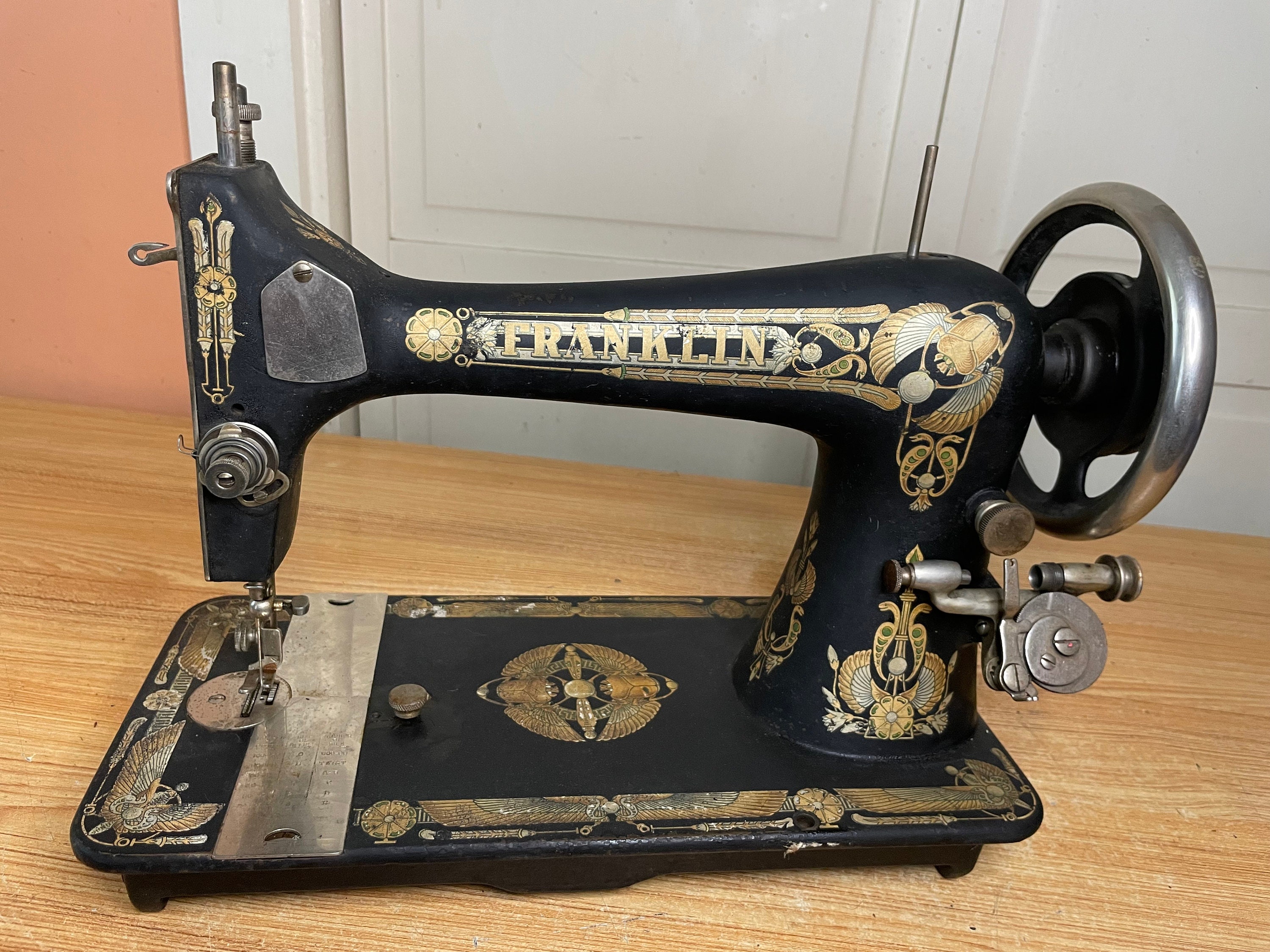 Antique Franklin Sewing Machine Head Etsy