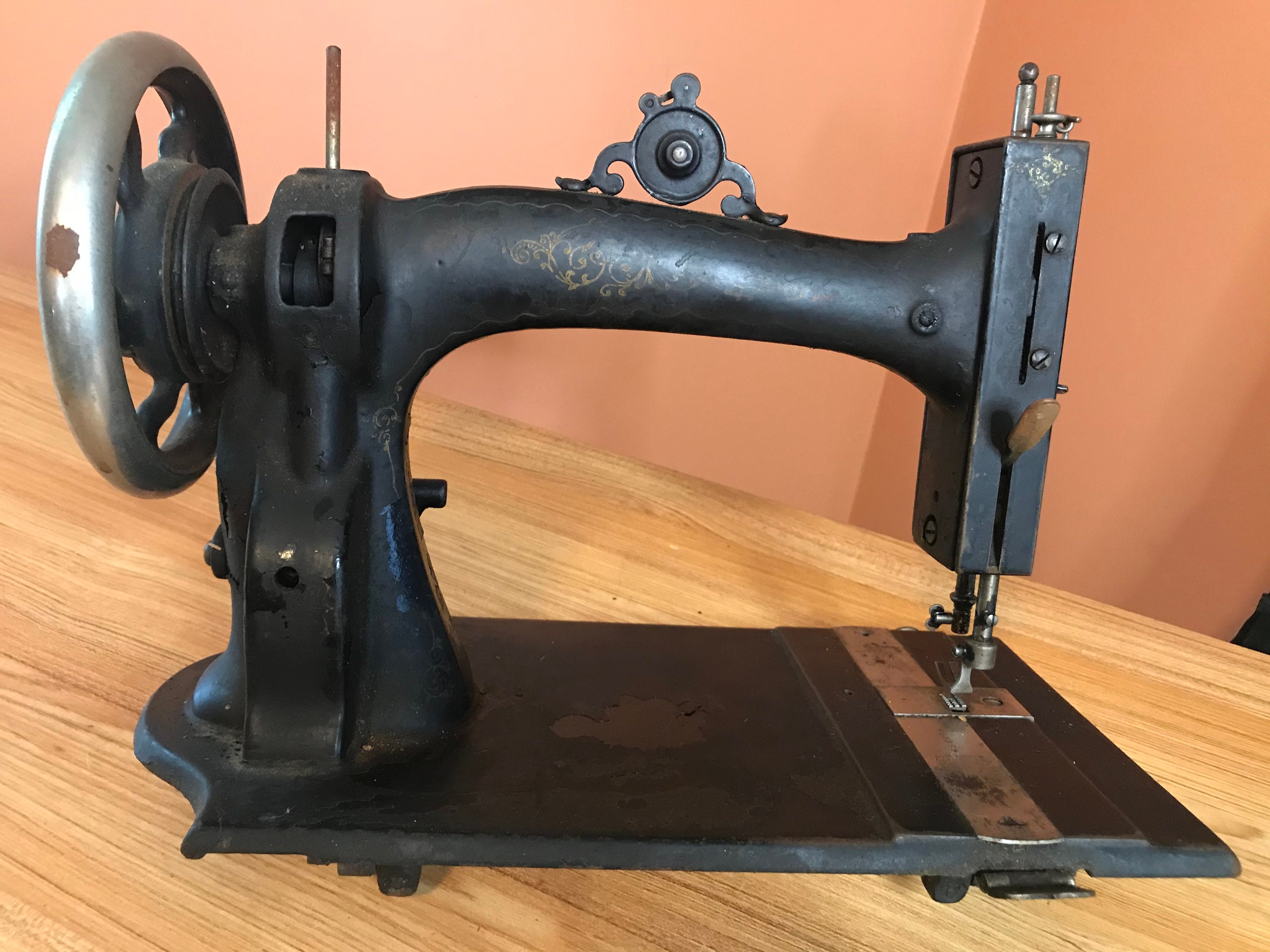 Rare 1800s Antique White Sewing Machine Head Etsy