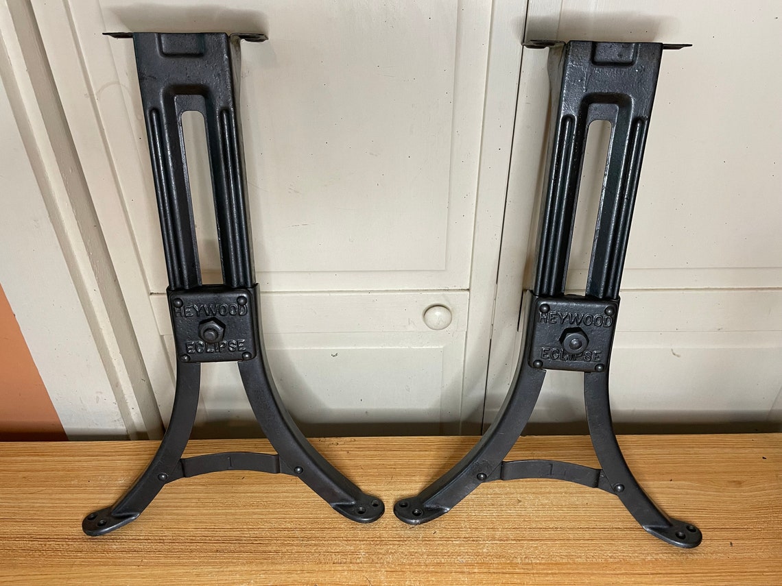 Antique Adjustable Heywood Eclipse School Desk Legs Etsy