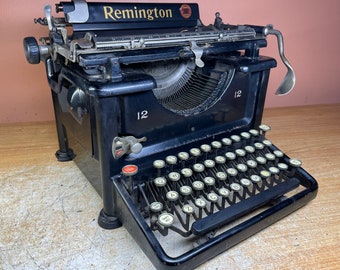 1926 Remington 12 werkende antieke typemachine met nieuwe inkt