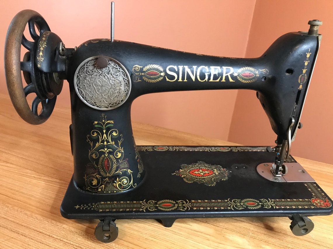 1923 Antique Singer Sewing Machine Head Model 66 Red | Etsy