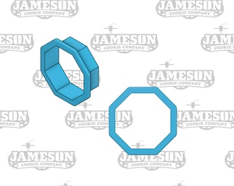 Octagon Plaque Cookie Cutter