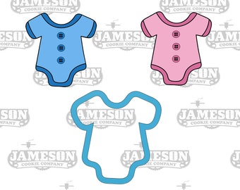 Baby Onsie Cookie Cutter - Baby Shower - Fondant Cutter