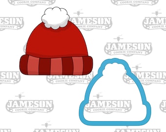 Winter Hat Cookie Cutter - Beanie Cookie Cutter - Christmas Cookie Cutter