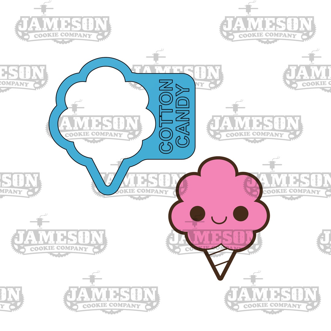 Cotton Candy Cookie Cutter Etsy