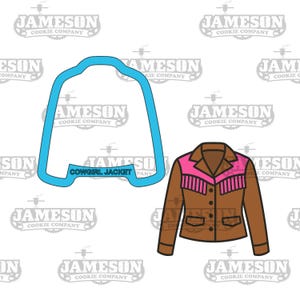 Cowgirl Jacket Cookie Cutter - Cowboy, Western Theme