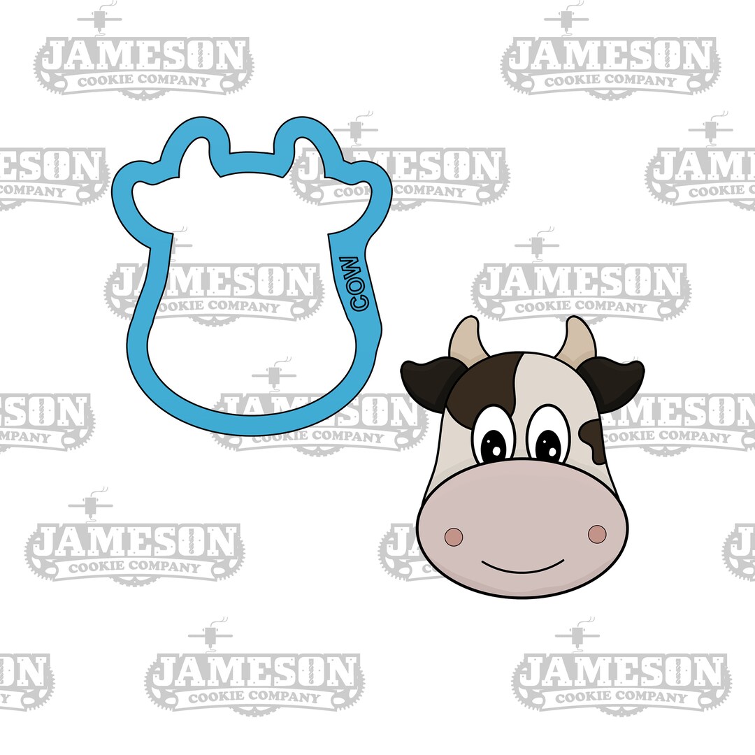Cow Head Cookie Cutter Farm Animals Birthday Theme Etsy