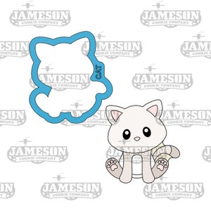 Sitting Cat Cookie Cutter - Farm Animal Baby Kitten Cookie Cutter
