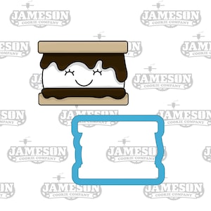 Camping Smore Cookie Cutter - Chubby S&#39;more Cookie Cutter