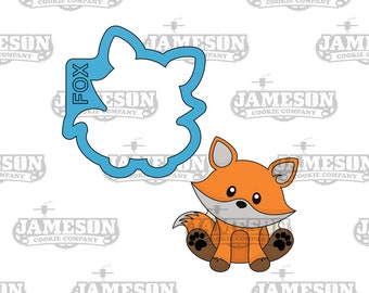Sitting Fox Cookie Cutter - Woodland Creature Cookie Cutter
