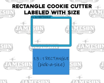 1.33 to 1 Ratio - Rectangle Shaped Cookie Cutter