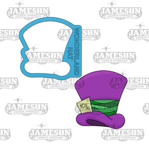Wonderland Hat Cookie Cutter