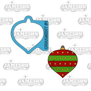 Christmas Ornament #1 Cookie Cutter - Holiday Ornament