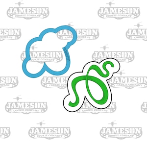 New Years Confetti Streamer Cookie Cutter - 2020 New Years