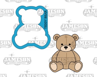 Teddy Bear Cookie Cutter - Boy Girl Baby Shower, Animal Theme