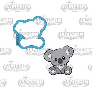 Sitting Koala Bear Cookie Cutter - Jungle Animal, Safari Zoo Animal, Baby Koala Cookie Cutter