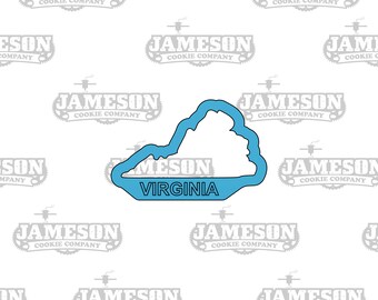 Virginia State Shape Cookie Cutter