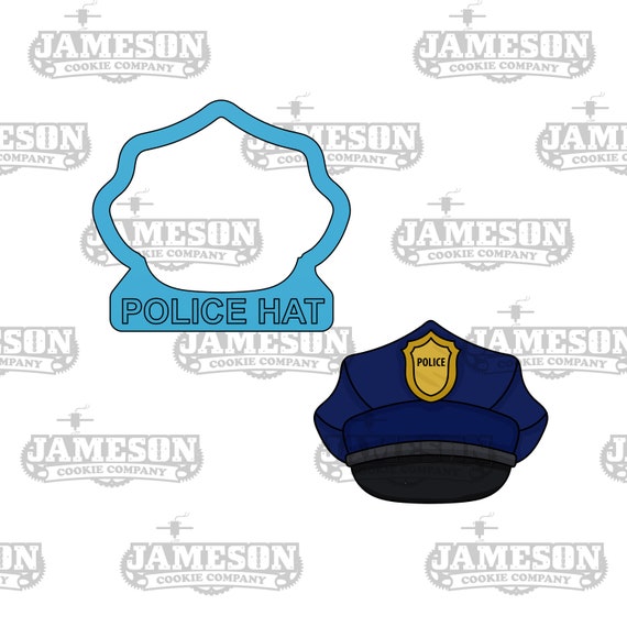 Police Hat Cookie Cutter Police Theme 