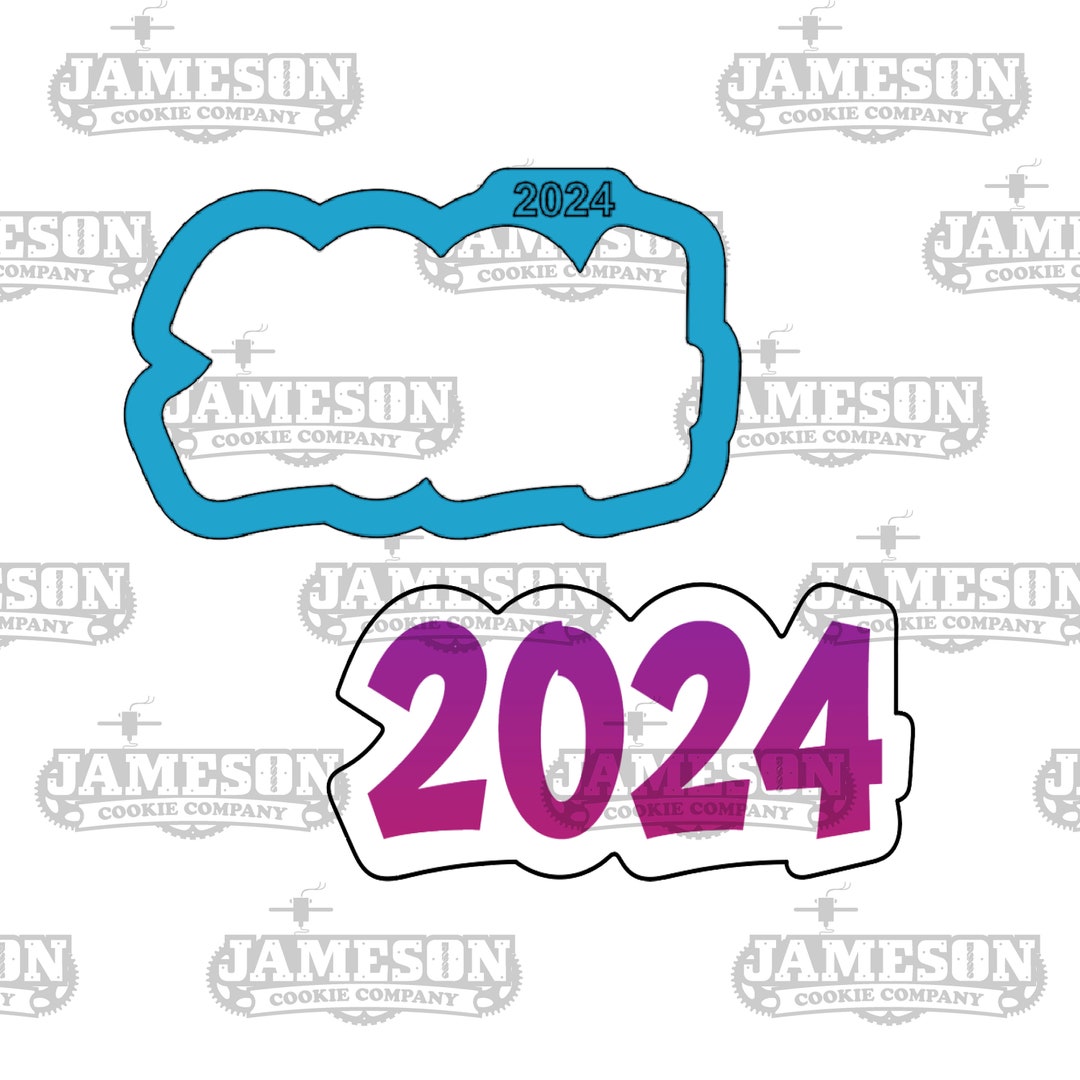 2024 Plaque Cookie Cutter - Graduation, New Years - Etsy