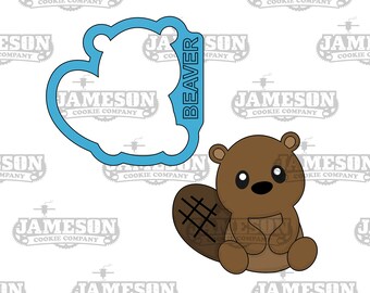 Sitting Beaver Cookie Cutter - Woodland Cookie Cutter