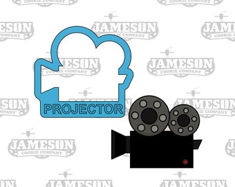 Movie Film Reel Projector Cookie Cutter - Theater Cinema Camera CamCorder