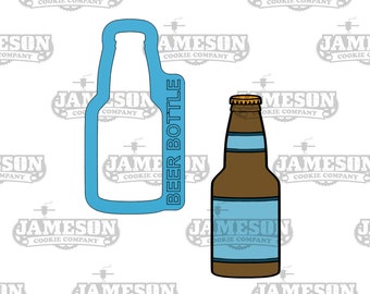 Beer Bottle Cookie Cutter - Father Day Theme, Sports Theme, Summer Theme