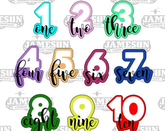 Number cookie cutters online