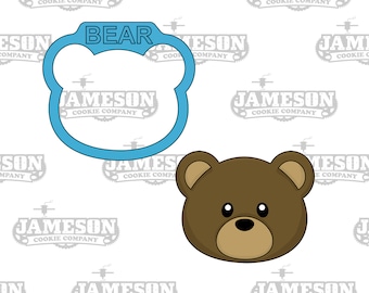 Bear Cookie Cutter - Animal Face - Animal Head