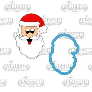 Santa Cookie Cutter - Santa Claus Face - Christmas