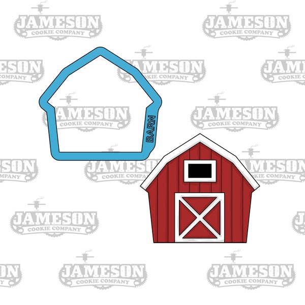 Barn Cookie Cutter - Farm Animals - Birthday Theme