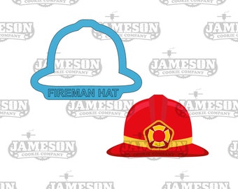 Fire Fighter Helmet Cookie Cutter - Fireman Hat, Fire Fighter Theme