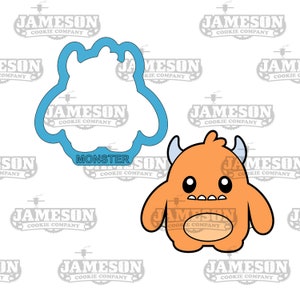 Chubby Monster Cookie Cutter - Halloween Monster Character Theme